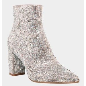 Betsey Johnson Cady Rhinestone Booties